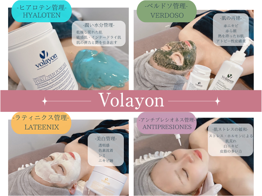 ピーチリフトとvolayon肌悩み別パックのセット